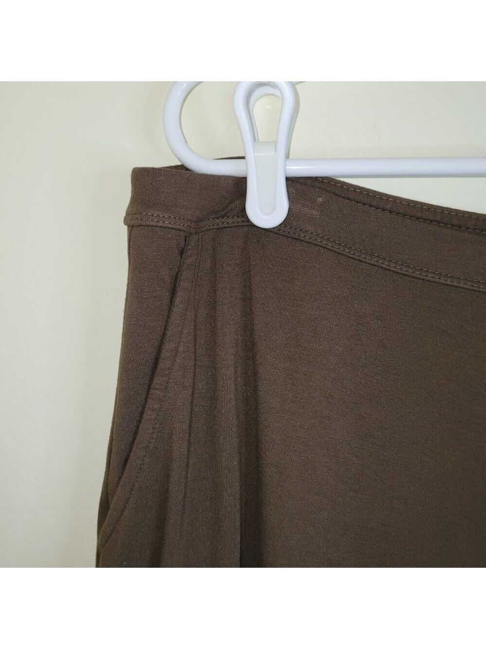 J. Jill Wearever Collection Cropped Pull On Pants Brown Wide Leg Women's Size L - Picture 5 of 12